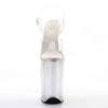 Pleaser - INFINITY908MG Sandale à bride à la cheville, Pole dance chaussures - Chaussures de pole dance - Transparent Product image